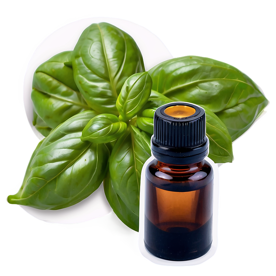 Basil Essential Oil Png Khv5 PNG Image