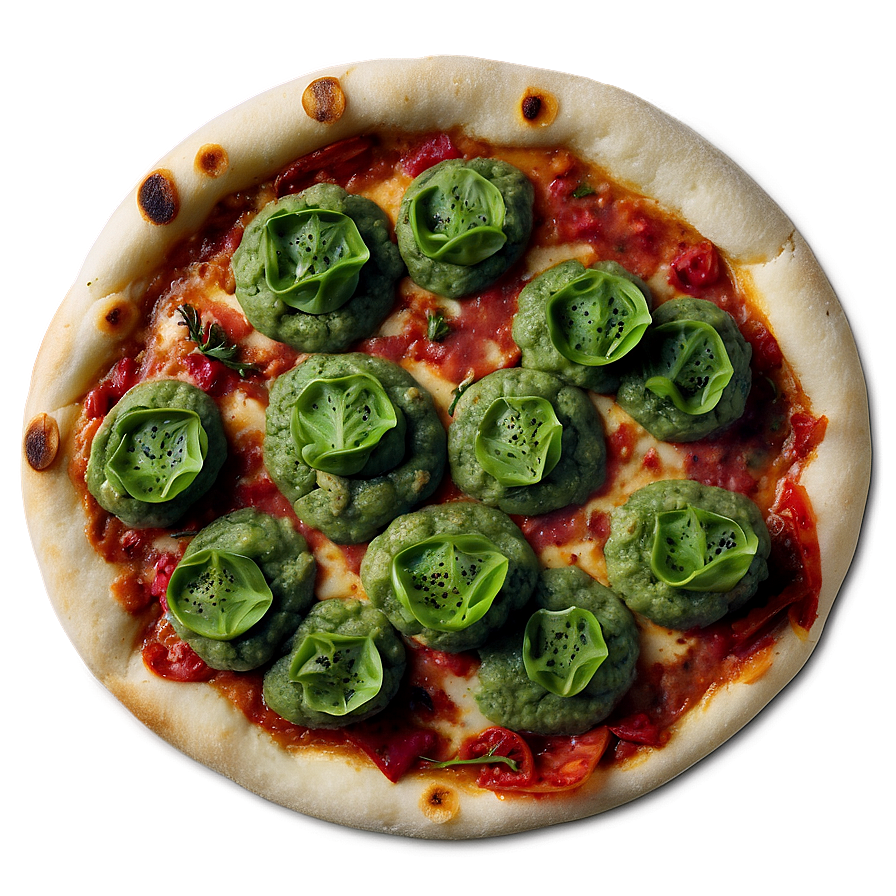 Basil Pesto Pizza Png Vha PNG Image