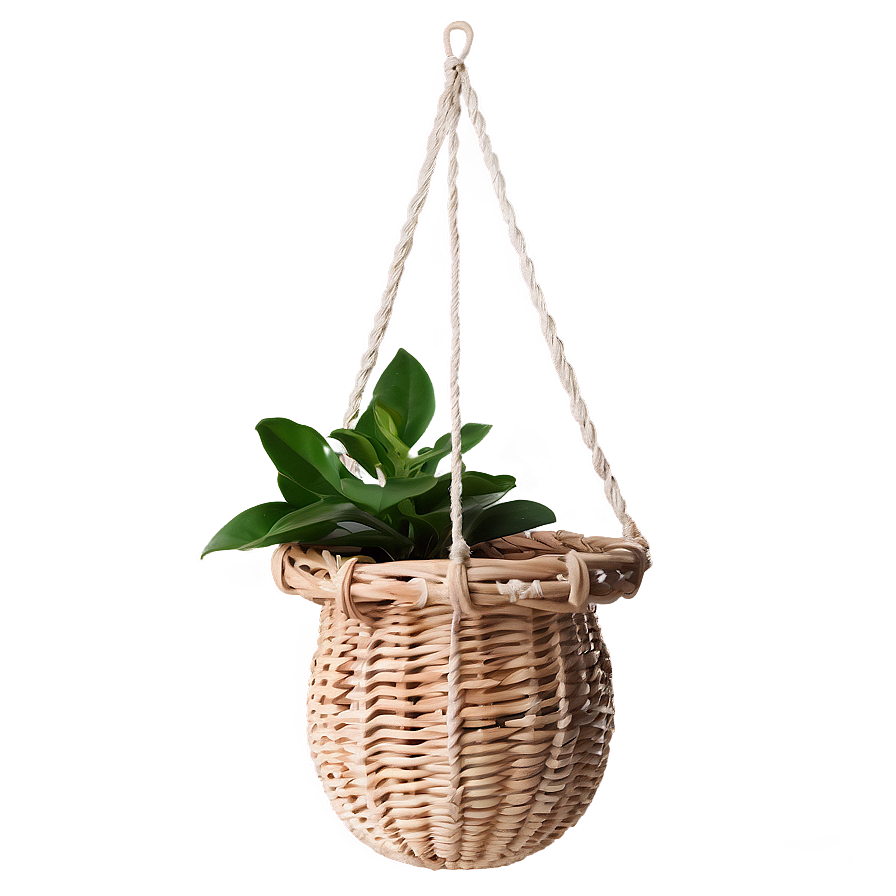 Basket Hanging Plant Png Pye PNG Image