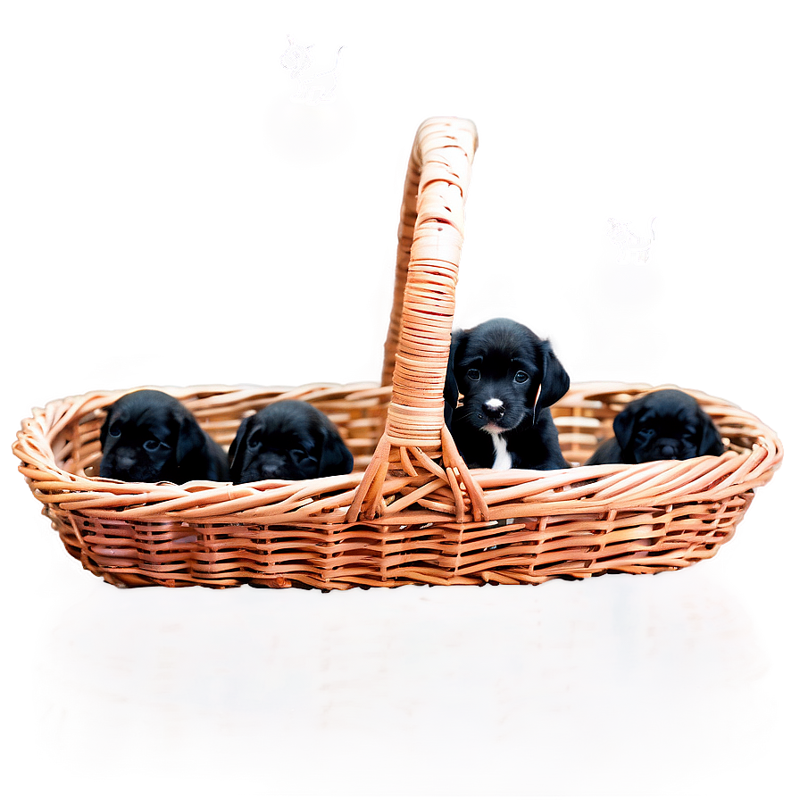 Basket Of Puppies Png 54 PNG Image