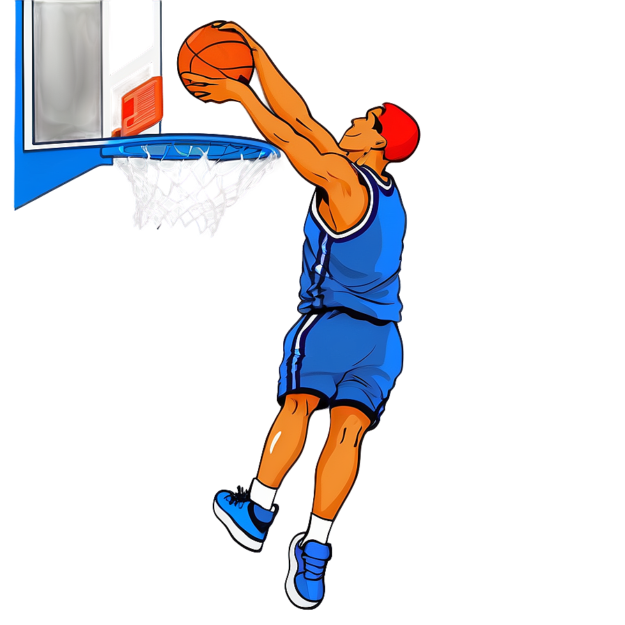 Basketball Cartoon Dunk Png Dtk PNG Image