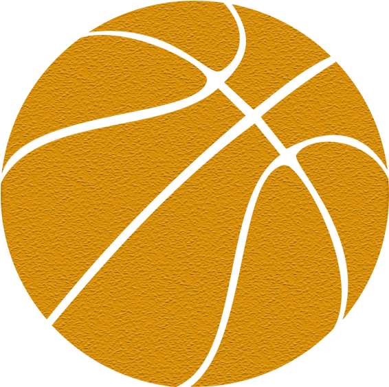 Basketball Clipart Orange Background PNG Image