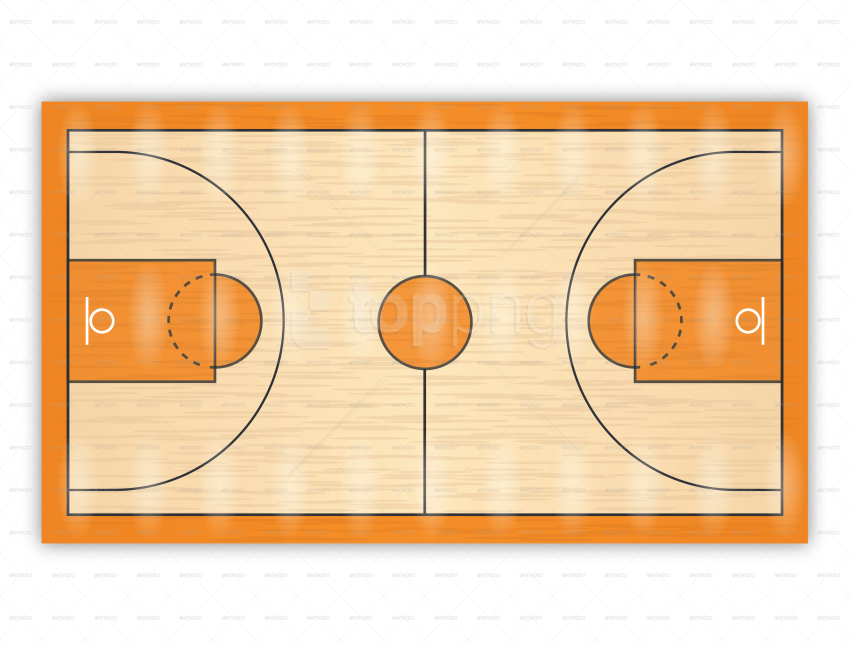 Basketball Court Clipart PNG Image