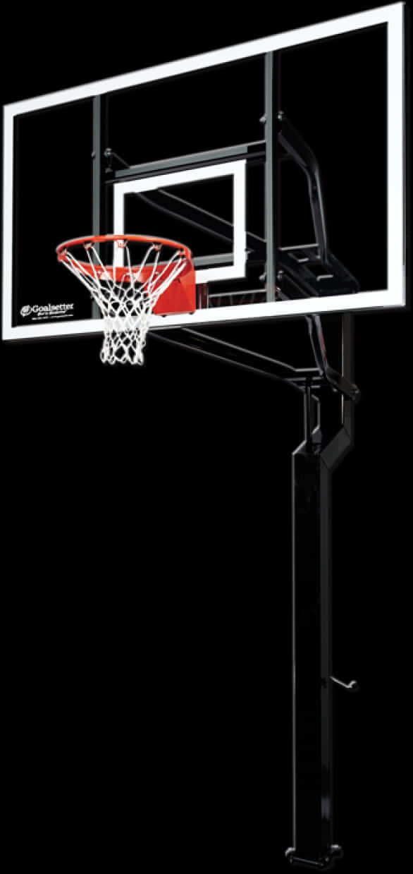 Basketball Hoopand Backboard Setup PNG Image