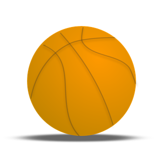 Basketball Icon Black Background PNG Image