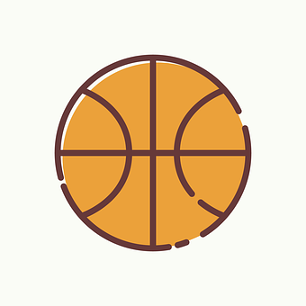 Basketball Icon Graphic PNG Image