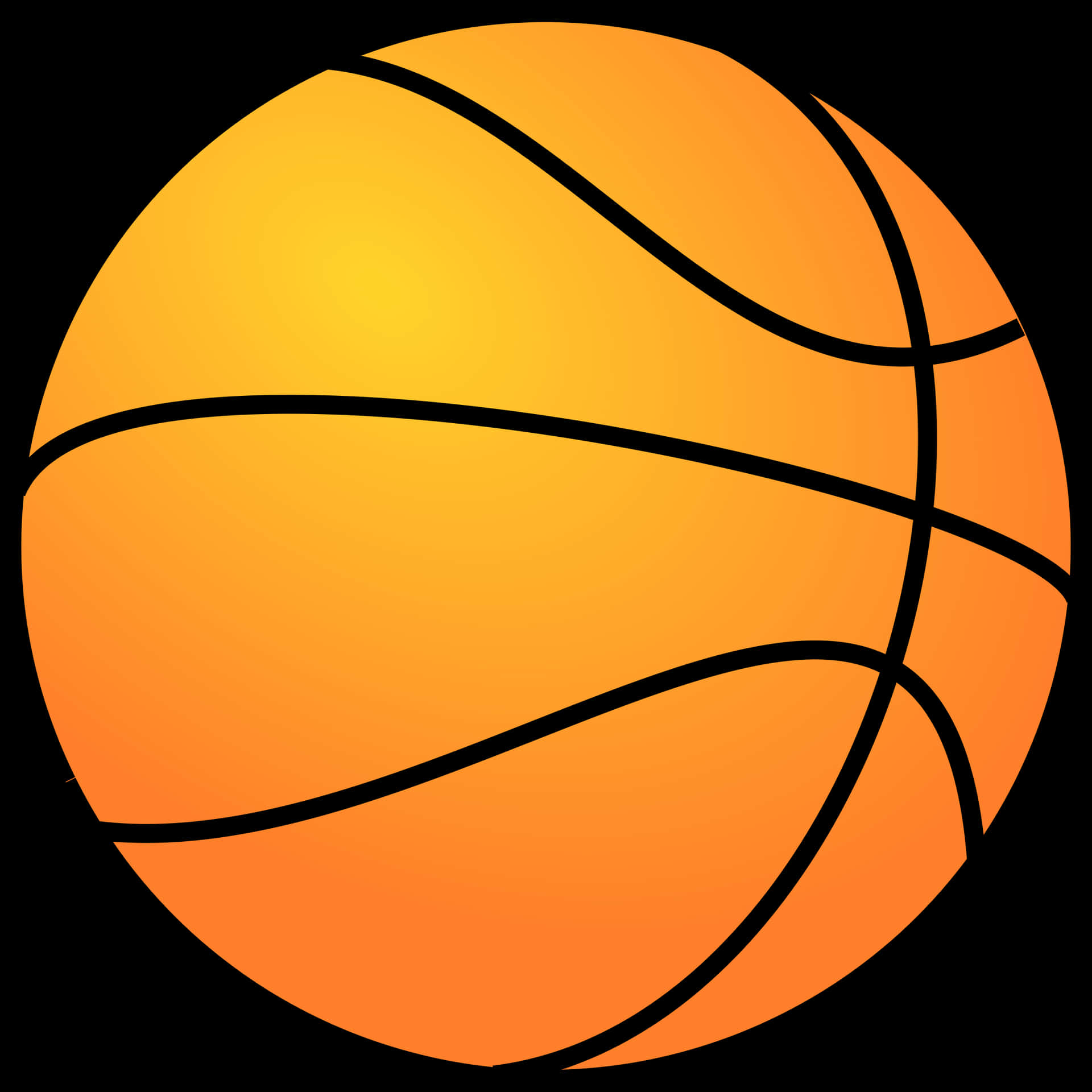 Basketball Icon Graphic PNG Image