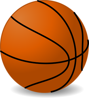 Basketball Icon Graphic PNG Image