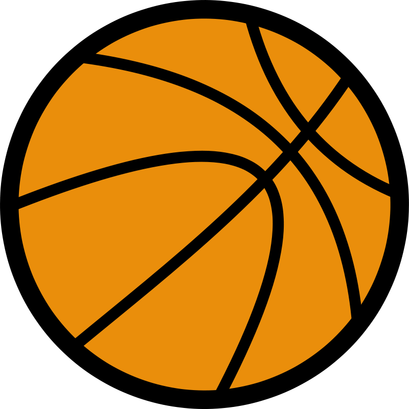 Basketball Icon Simple Graphic PNG Image