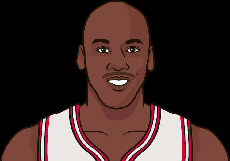 Basketball Legend Illustration PNG Image