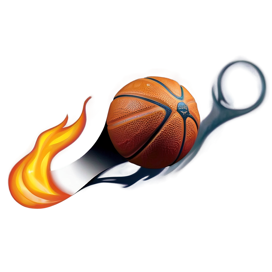 Basketball On Fire Png 04302024 PNG Image