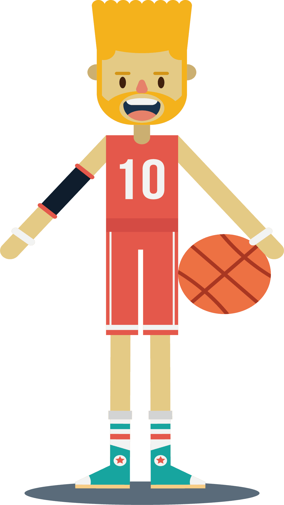 Basketball Player Clipart Number10 PNG Image