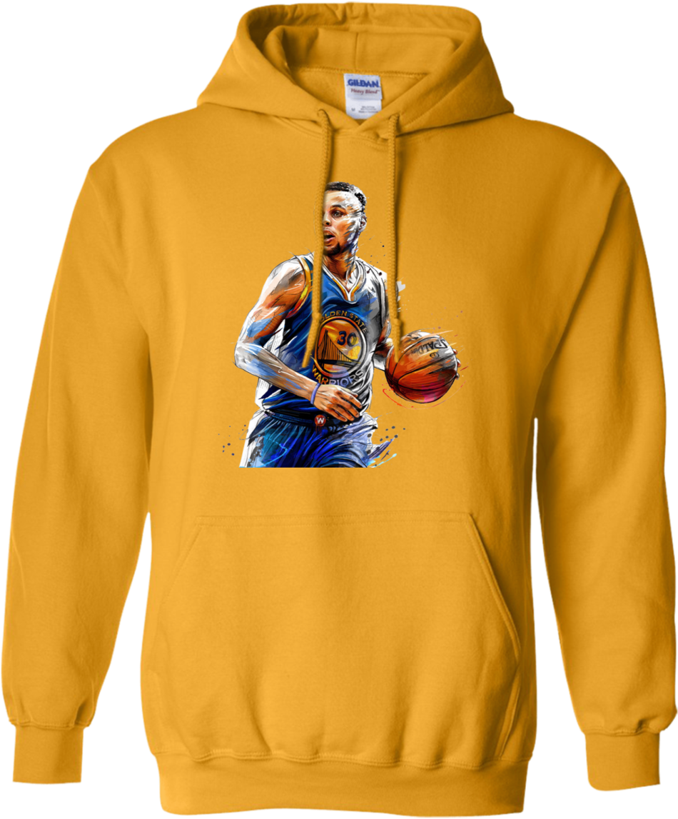 Basketball Player Illustration Hoodie PNG Image