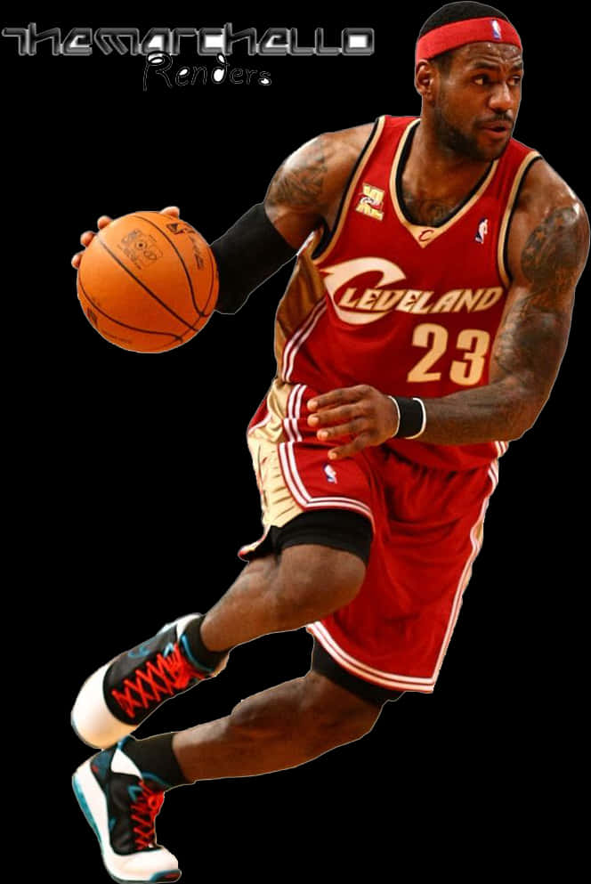 Basketball_ Player_ In_ Action_ Cleveland_23.jpg PNG Image