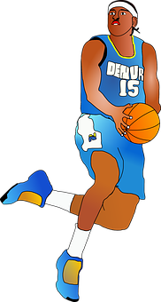 Basketball_ Player_ In_ Blue_15 PNG Image