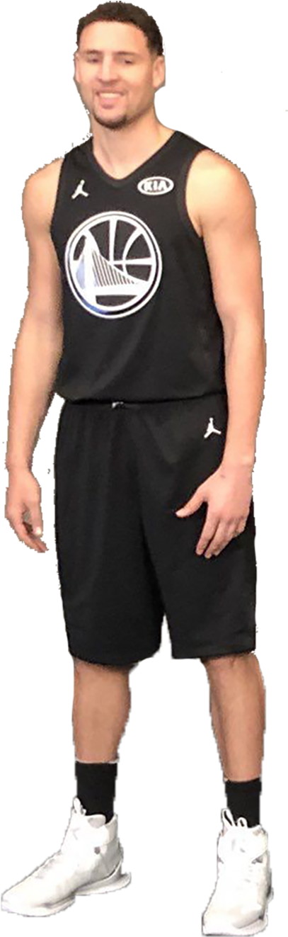 Basketball Playerin Black Uniform PNG Image