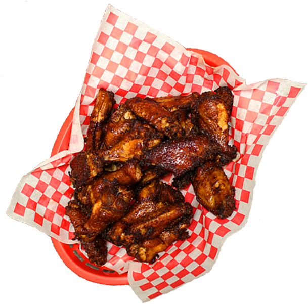 Basketof Barbecued Chicken Wings PNG Image