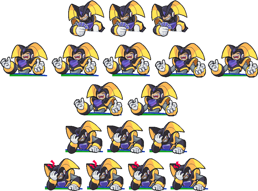 Bass Sprite Expressions Mega Man PNG Image