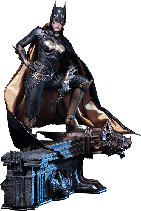 Batgirl Statue Pose PNG Image