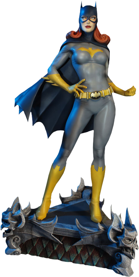 Batgirl Statue Pose PNG Image