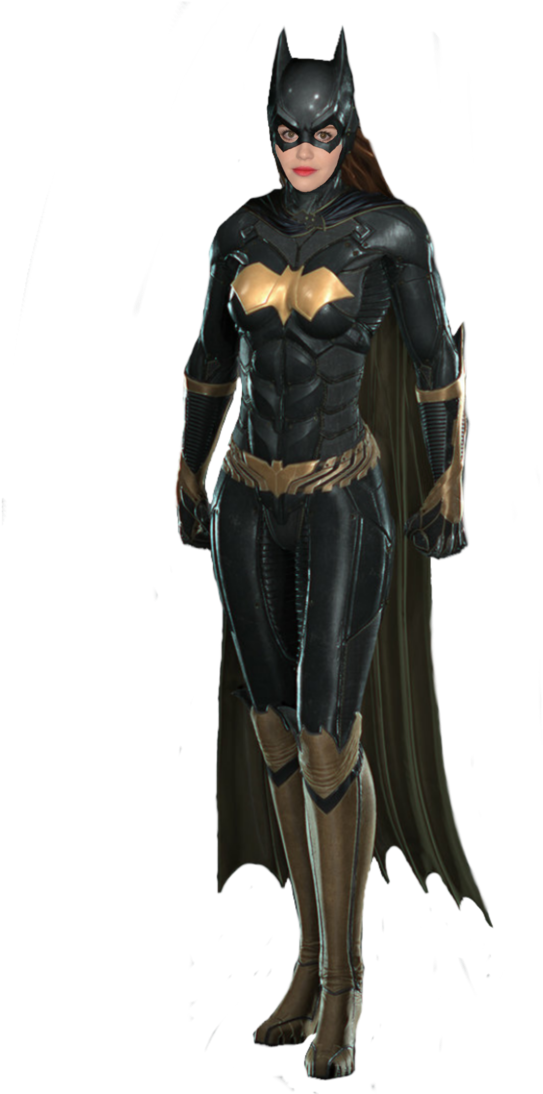 Batgirlin Action Pose PNG Image