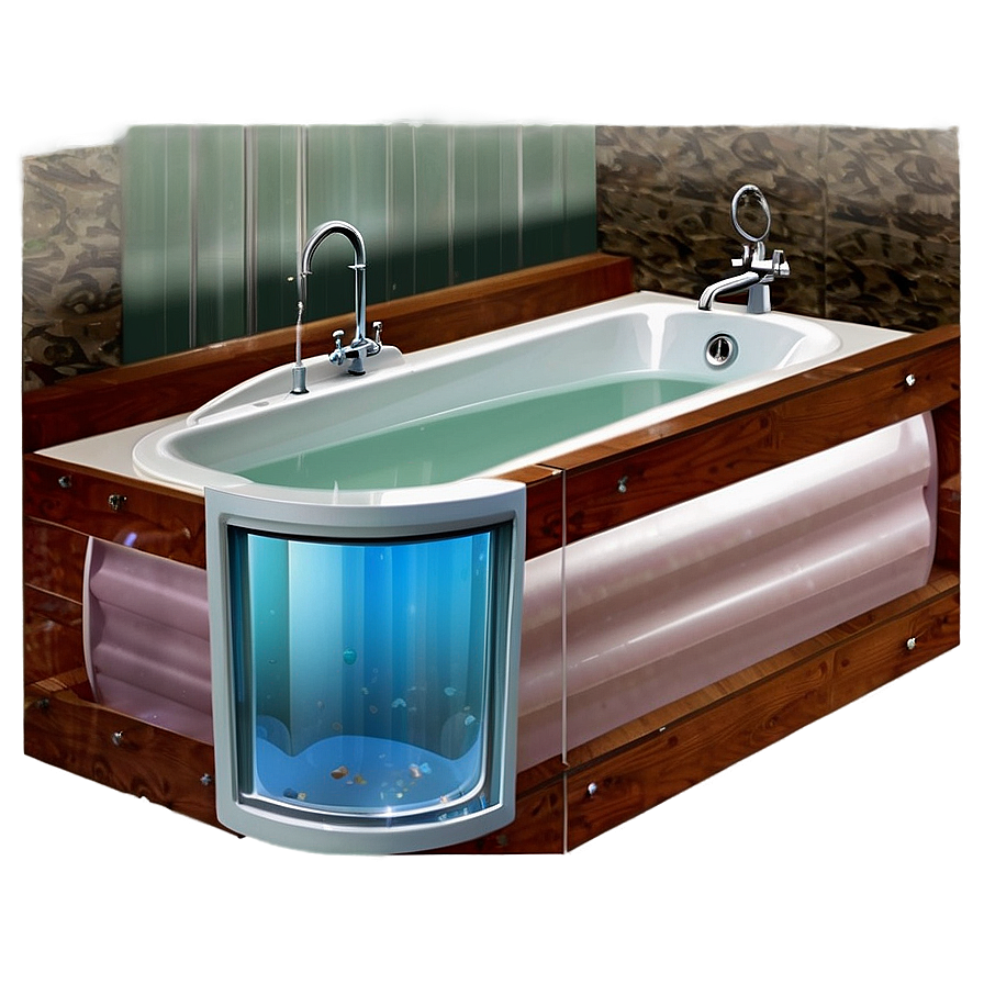 Bathtub With Glass Door Png Dpu93 PNG Image