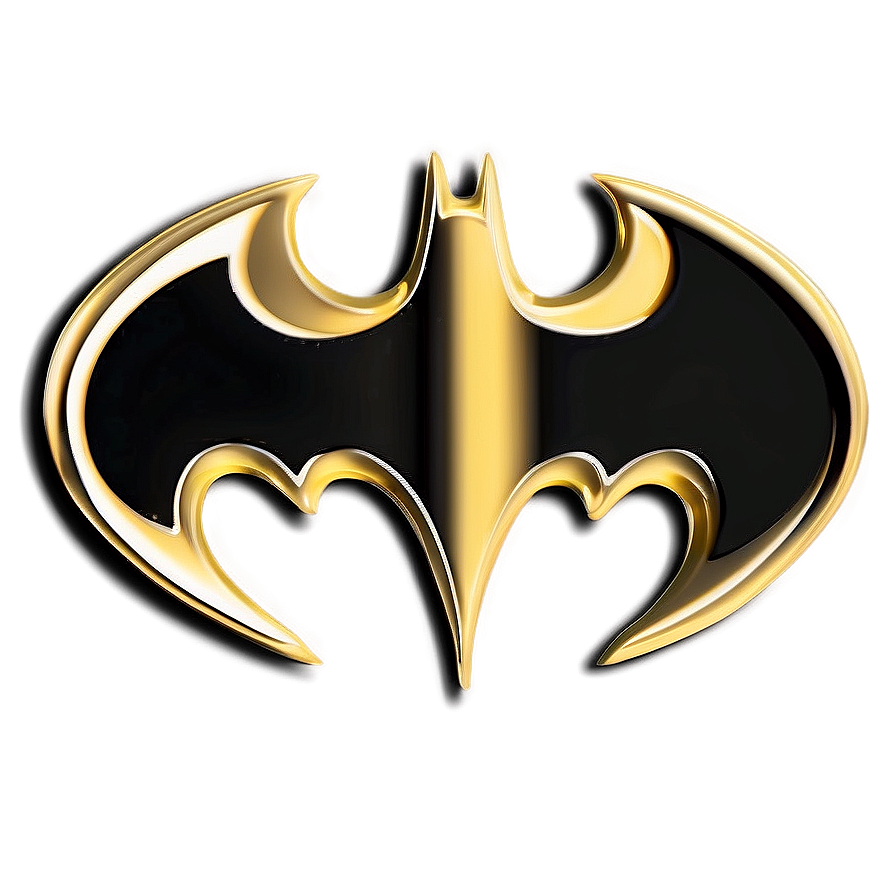 Batman Logo In Gold Png 05042024 PNG Image