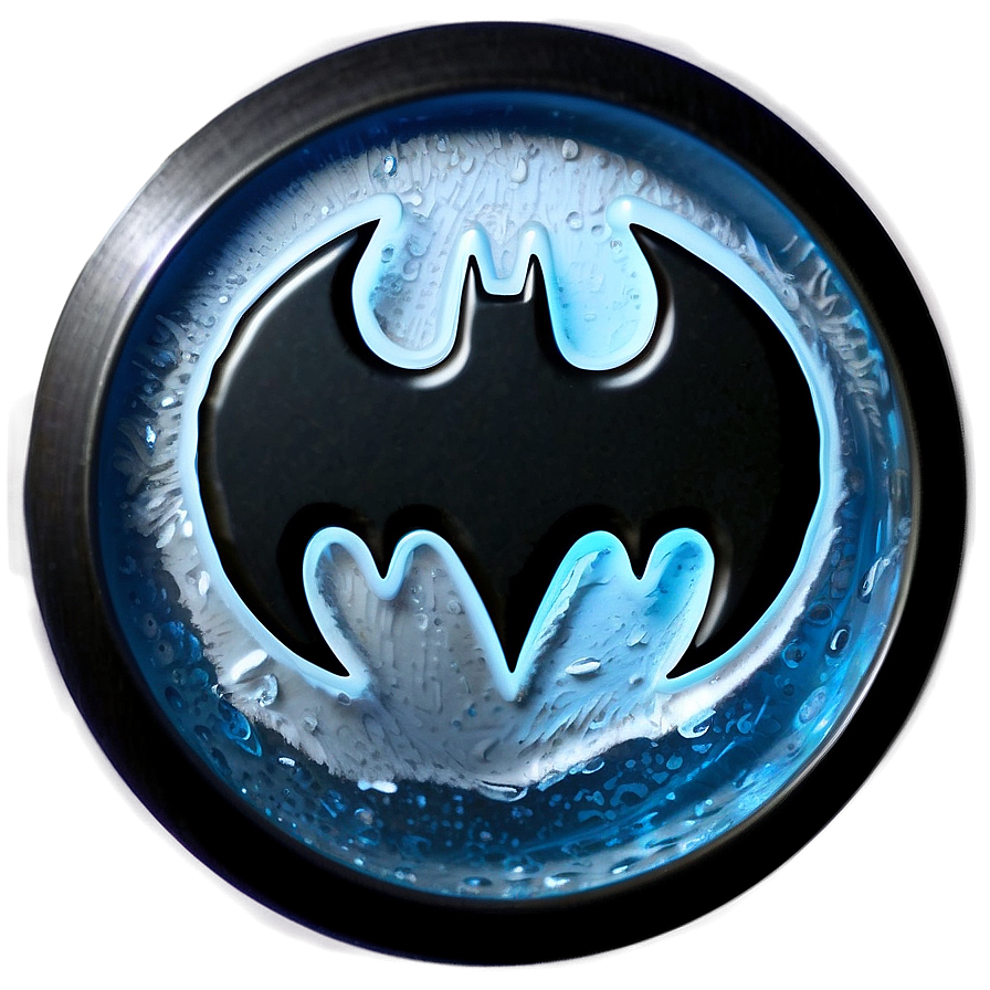 Batman Logo In Ice Png Iet PNG Image