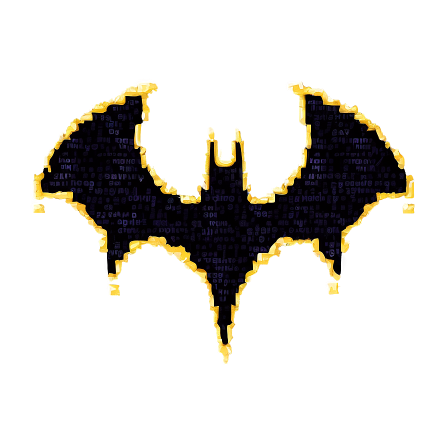 Batman Logo In Pixel Art Png Ybu64 PNG Image