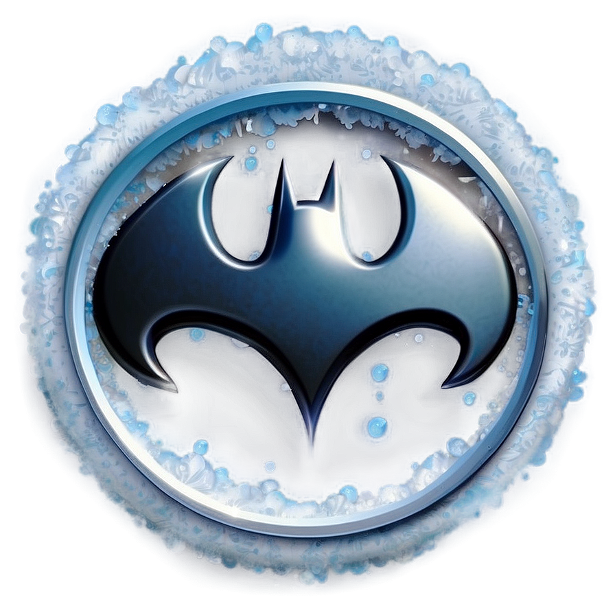 Batman Logo With Snow Effect Png 05042024 PNG Image