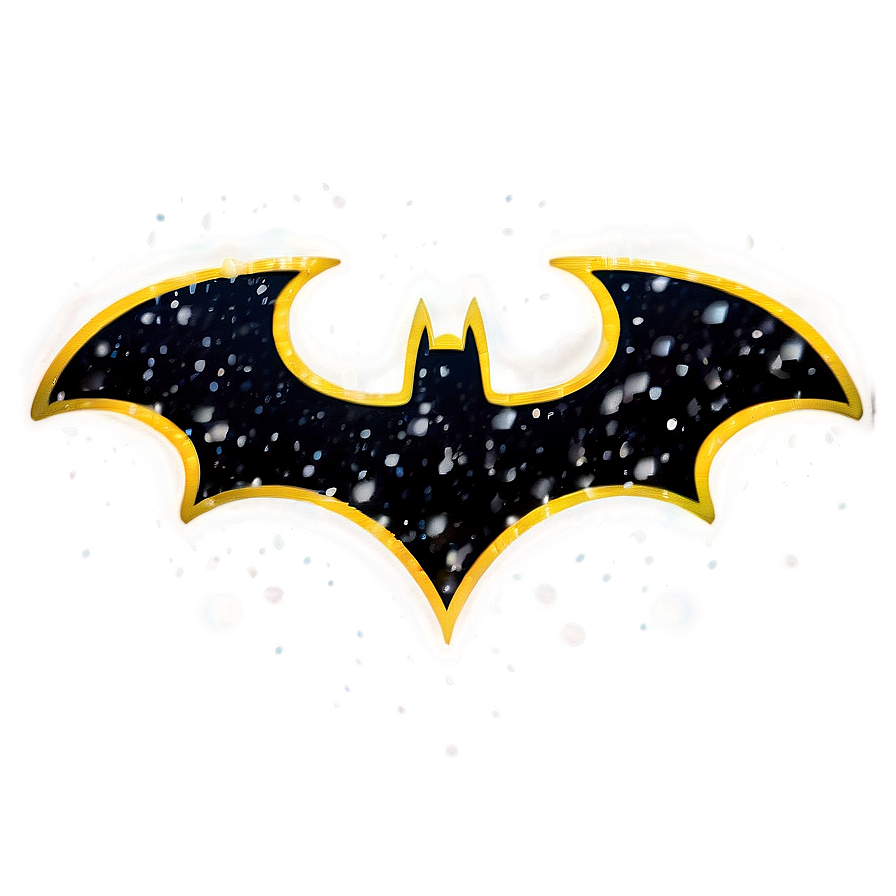 Batman Logo With Snow Effect Png Bqx PNG Image