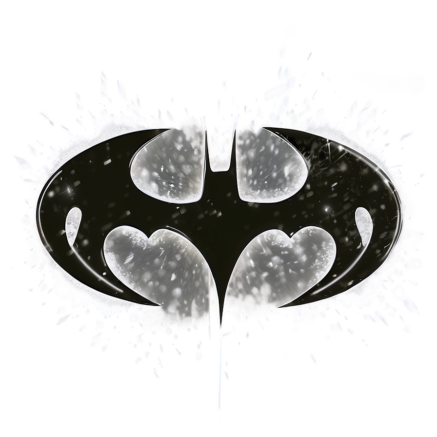 Batman Logo With Snow Effect Png Kfg25 PNG Image