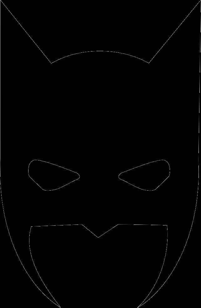 Batman Silhouette Outline PNG Image