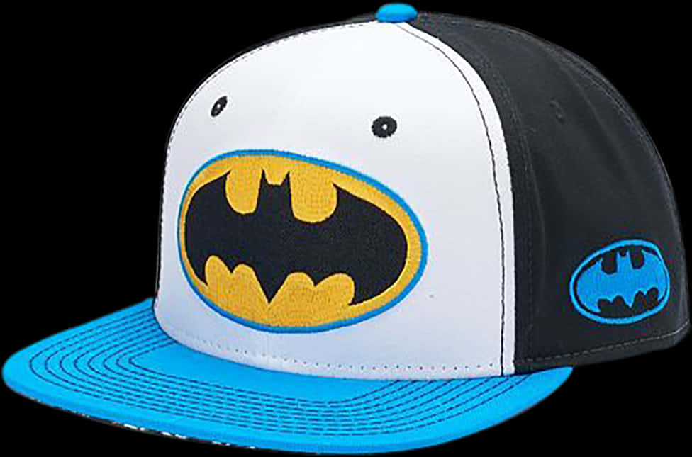 Batman Themed Cap Design PNG Image