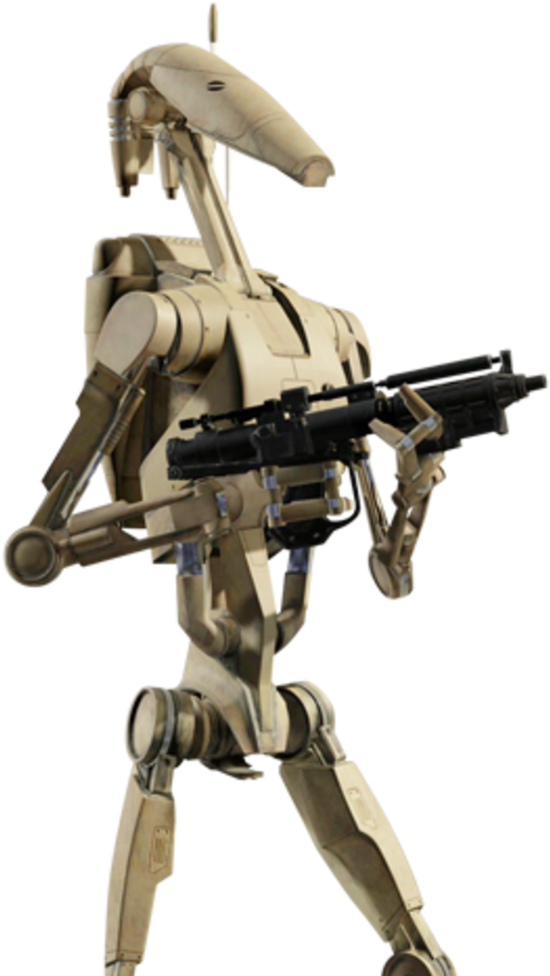 Battle Droid With Blaster PNG Image