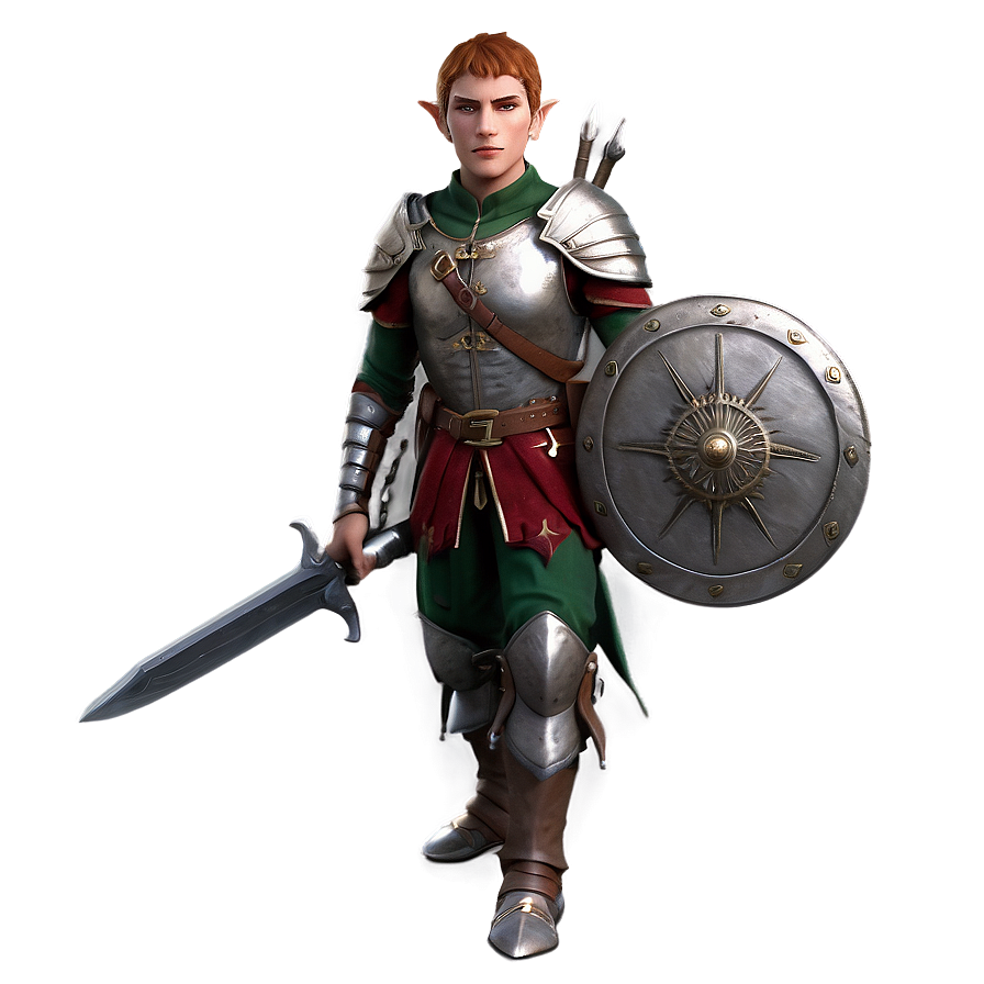 Battle-ready Elf Soldier Png Nlo26 PNG Image