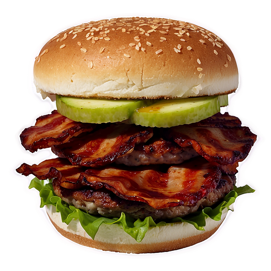 Bbq Bacon Burger Extravaganza Png Jut67 PNG Image