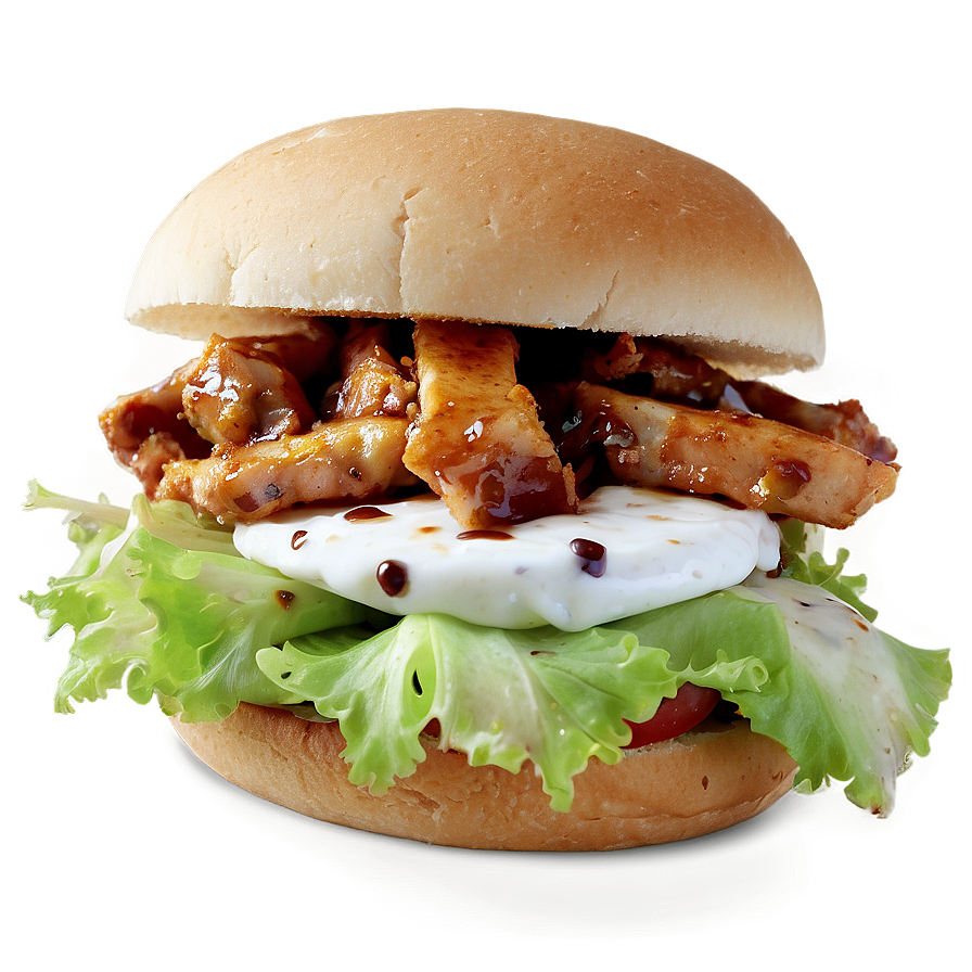 Bbq Chicken Sandwich Delight Png 49 PNG Image