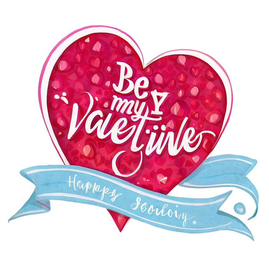 Be My Valentine Calligraphy Png 45 PNG Image