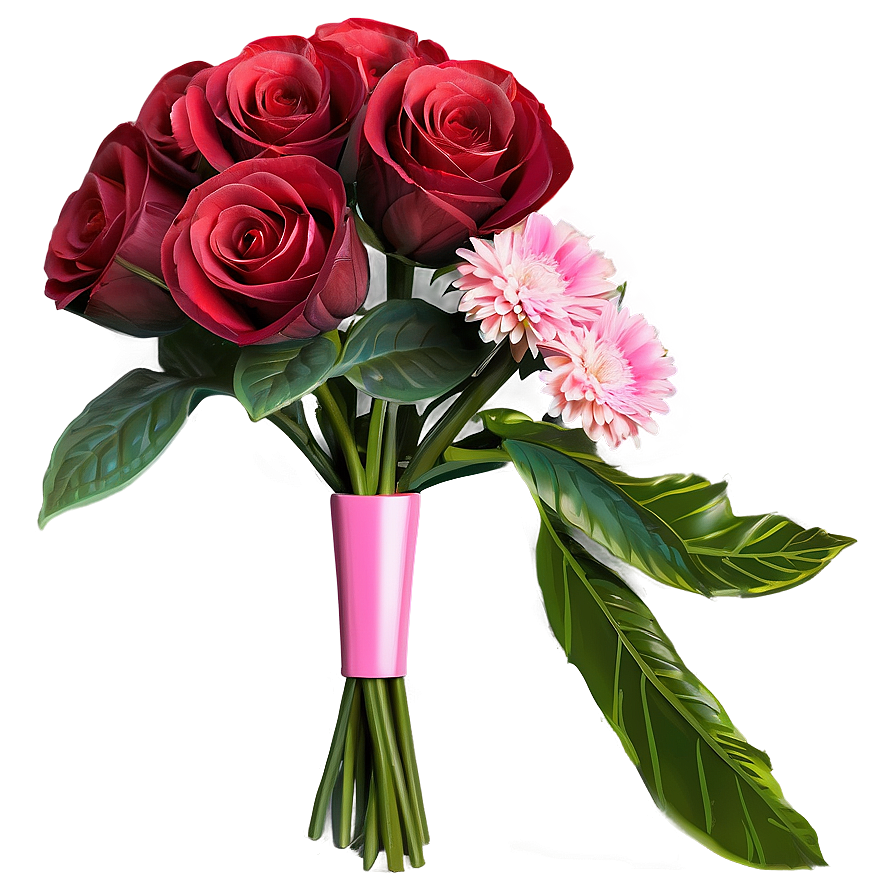 Be My Valentine Floral Bouquet Png 06282024 PNG Image