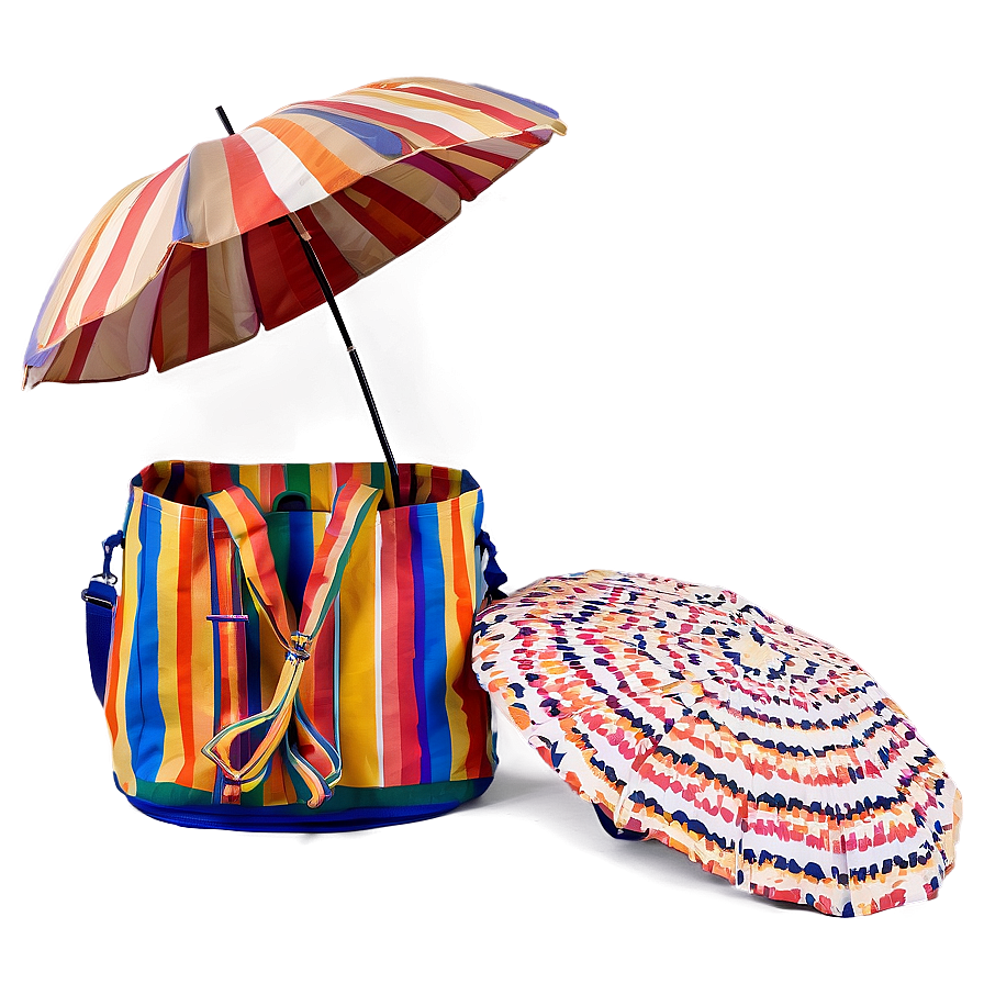 Beach Bag With Umbrella Holder Png 12 PNG Image