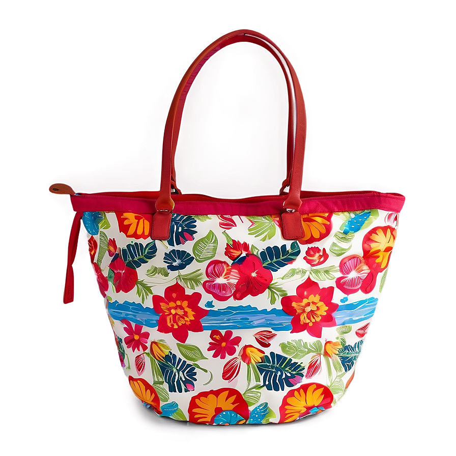 Beach Bag With Zipper Png Jff PNG Image