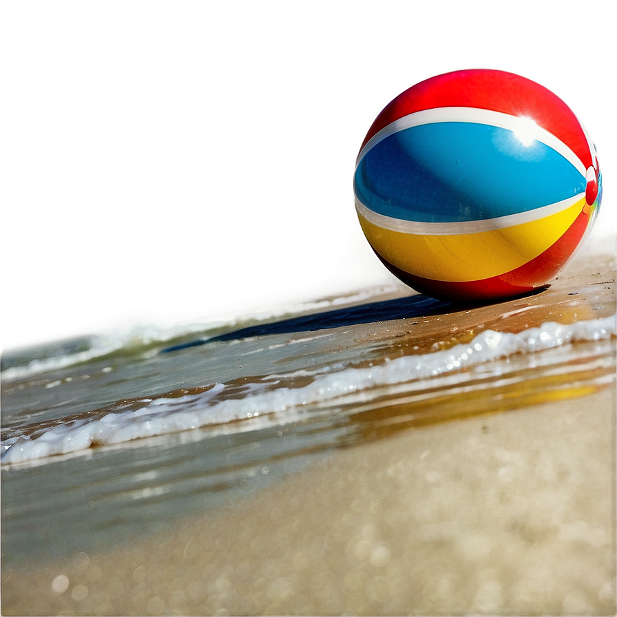 Beach Ball On Beach Png 10 PNG Image