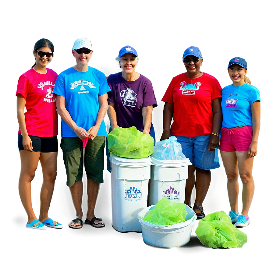 Beach Cleanup Volunteers Png 06242024 PNG Image