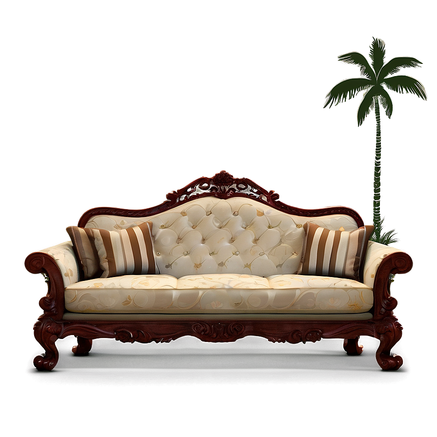 Beach House Couch Png 05252024 PNG Image