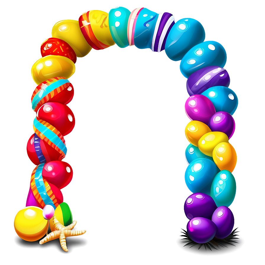 Beach Party Balloon Arch Png Cui PNG Image