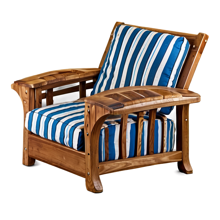 Beach Style Armchair Png 06262024 PNG Image