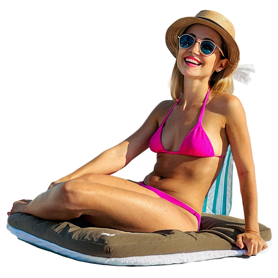 Beach Sunbathing Paradise Png Ctd69 PNG Image