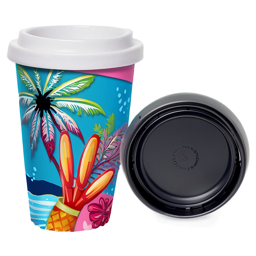 Beach Tumbler Cup Png Bhg80 PNG Image