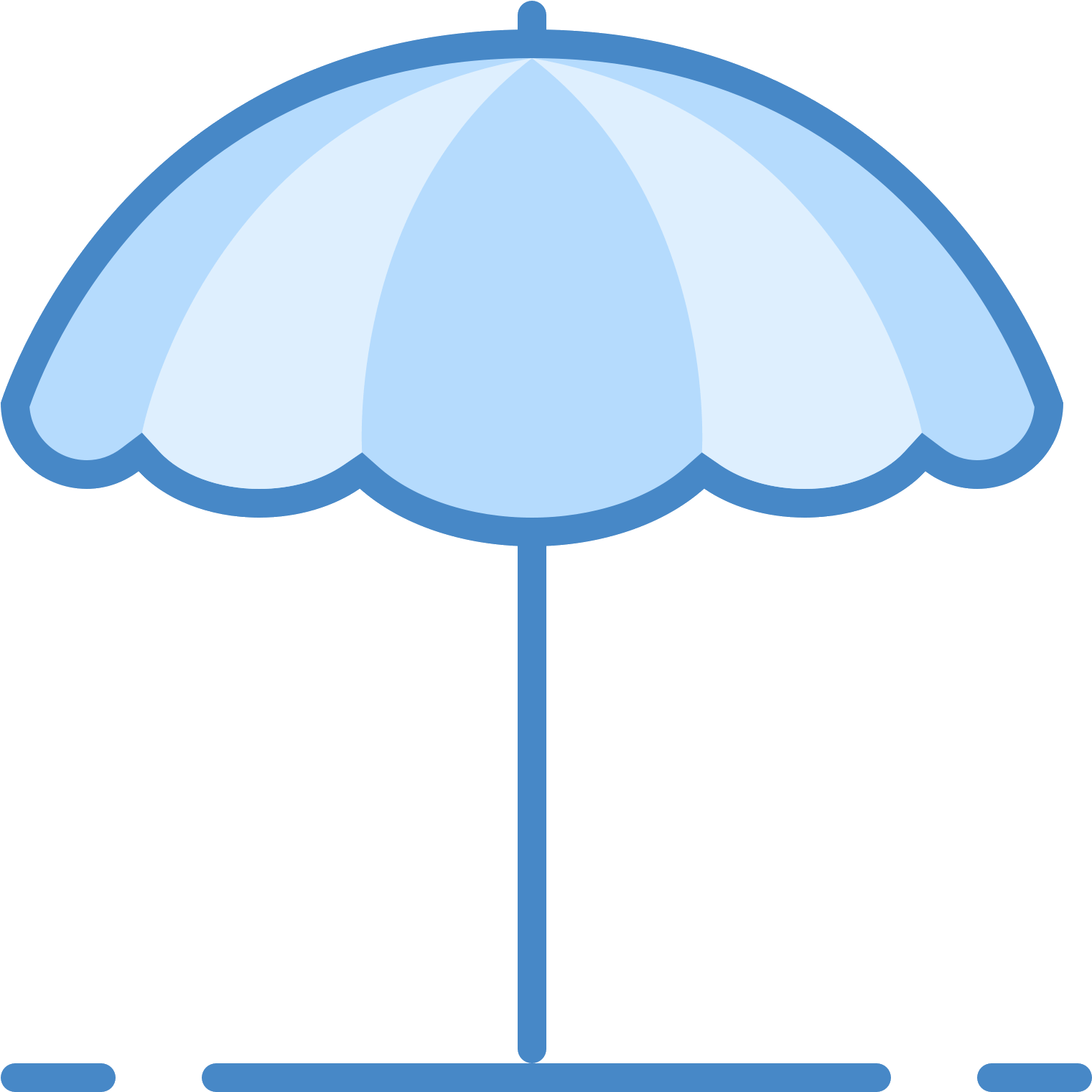 Beach Umbrella Icon PNG Image